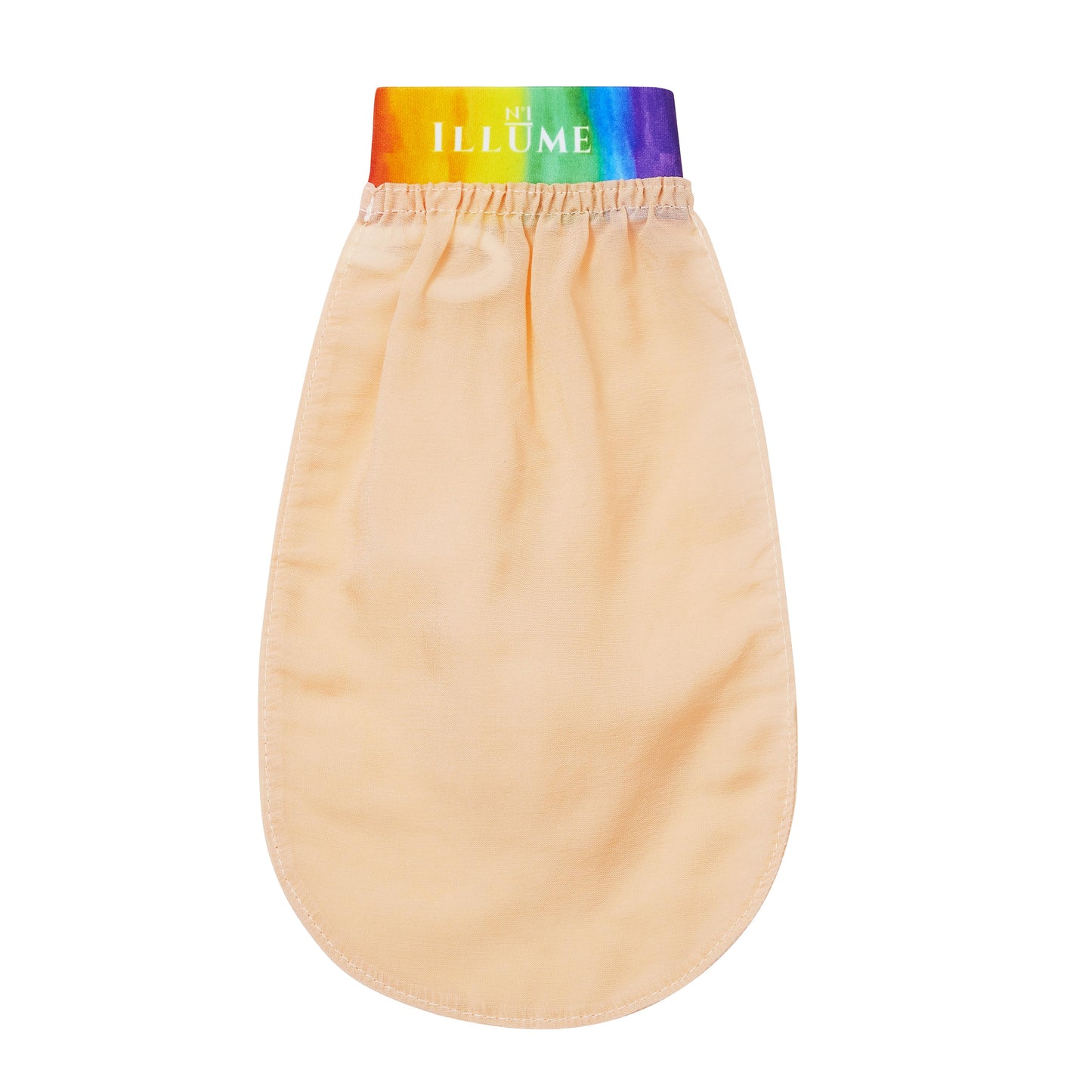 Silk exfoliating LGBT rainbow glove